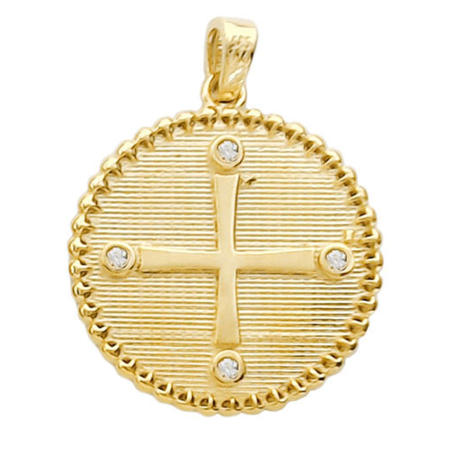 Χρυσό Φυλαχτό Κ9 Με Δύο Όψεις